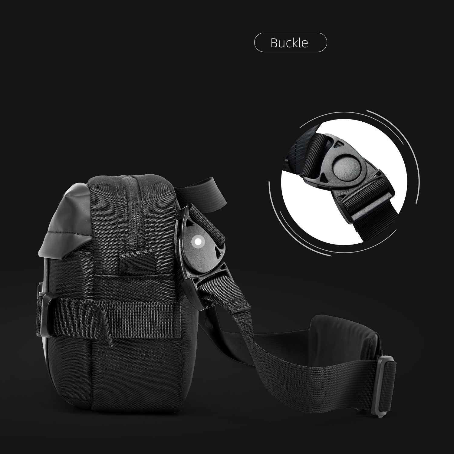 MOYYI Men's Crossbody Bag Versatile Large Capacity Multifunctional Casual Chest Bag Waist Bag Lightweight Sports Cycling Shoulder