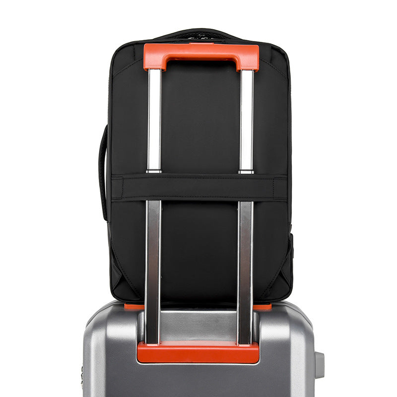 Cross-border business men's backpack commuter computer bag expansion large capacity simple backpack fashion foreign trade business bag