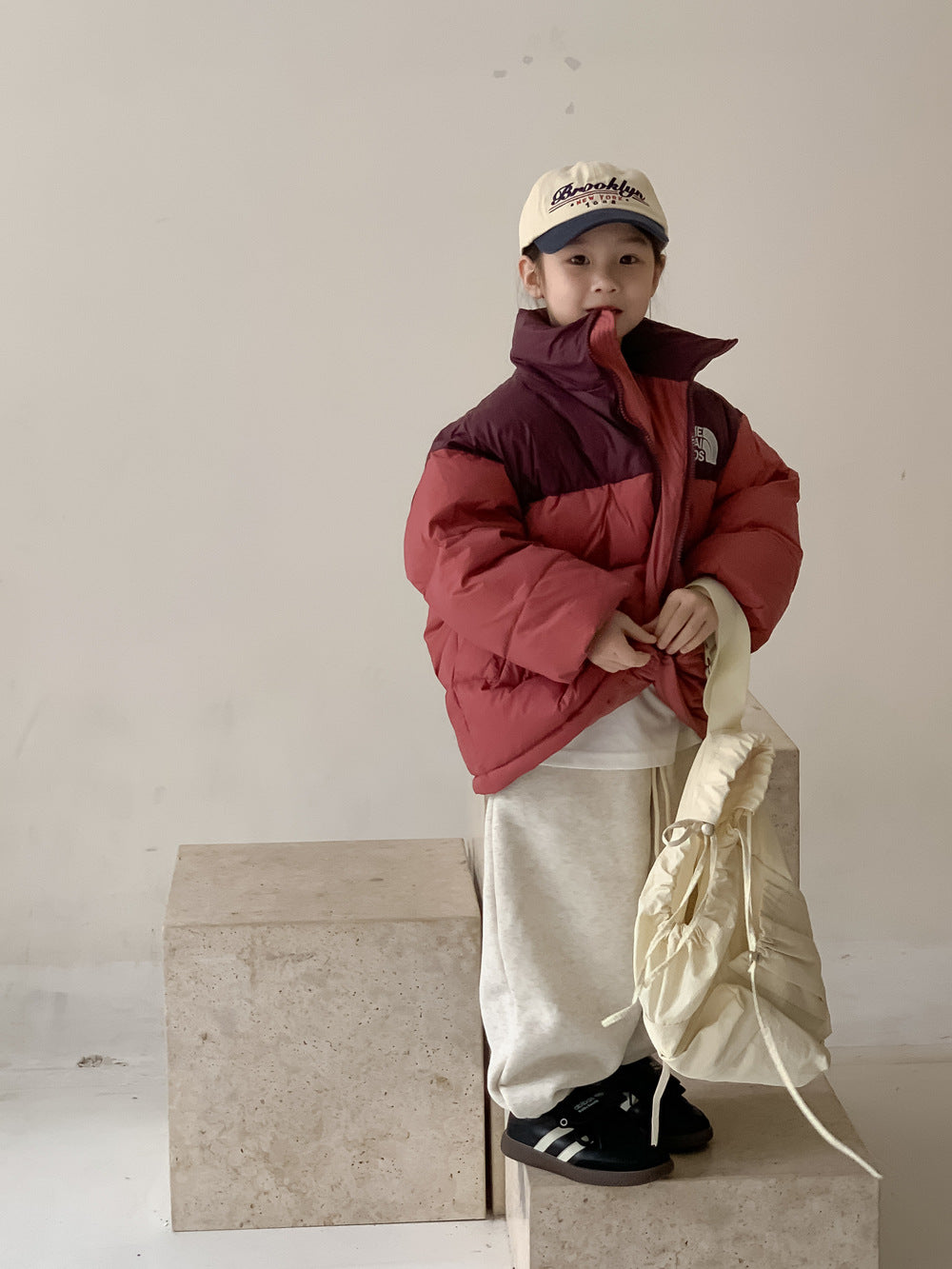 Kids' Color-Block Puffer Jacket