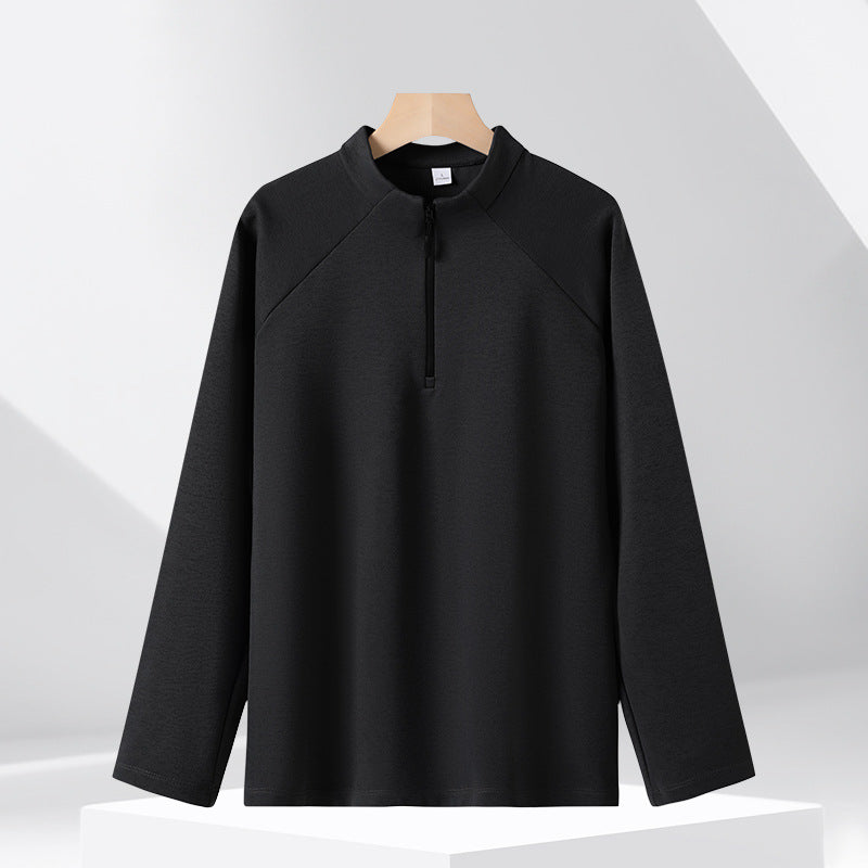 Half-Zip Stand Collar Sweatshirt