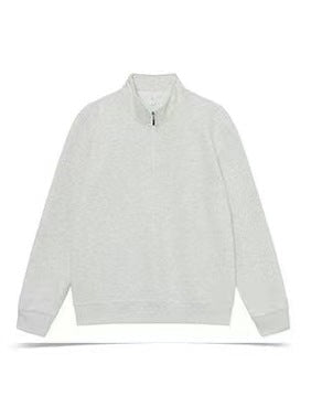 Unisex Quarter-Zip Embroidered Knit Pullover
