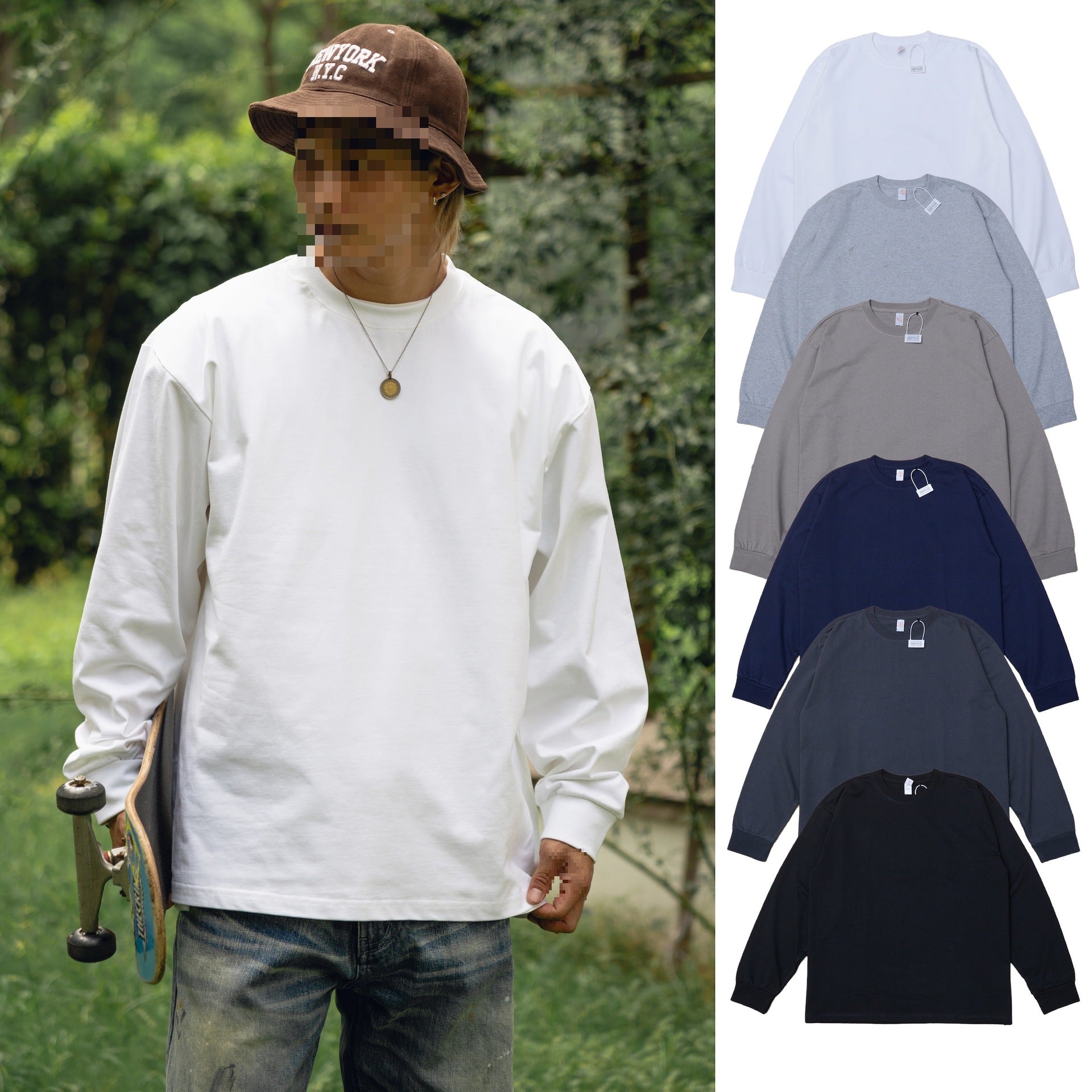 Crewneck Long-Sleeve Tee