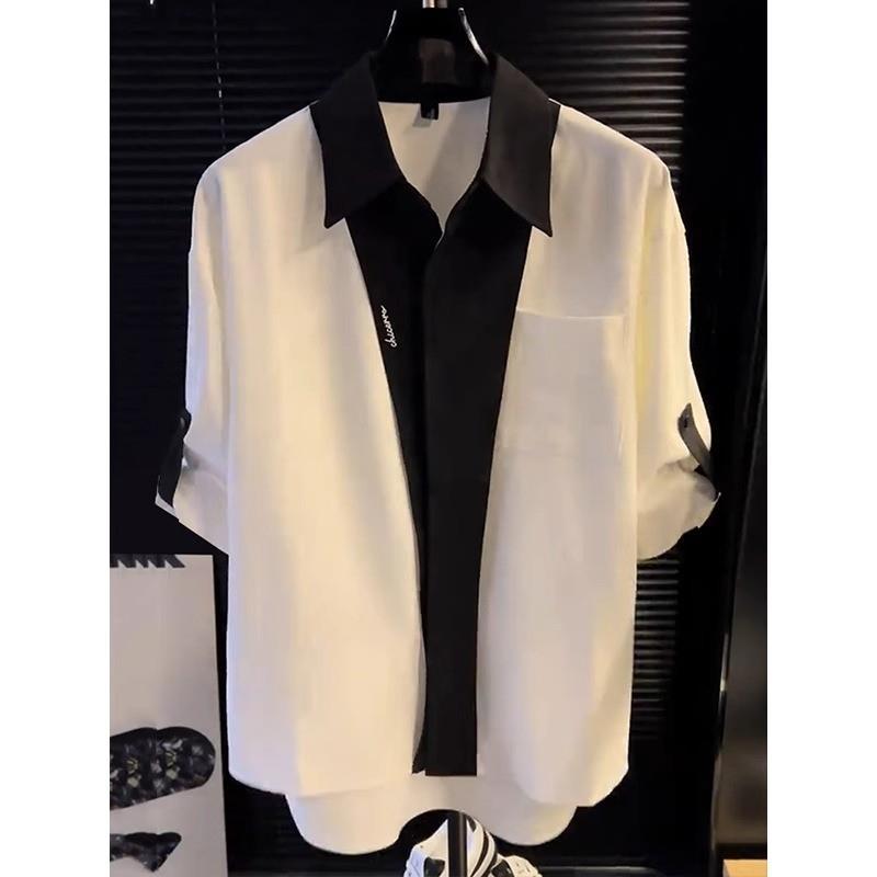 Linear Contrast Utility Shirt