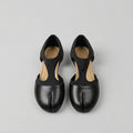 Split-Toe Leather Mary Janes