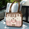 Maillard Pink Brown Cat Shoulder Bag [Waterproof and Shockproof]