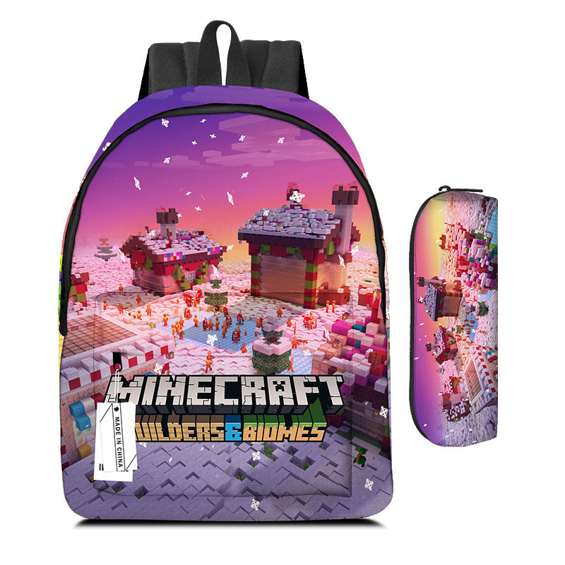 Pixel Game Backpack Set