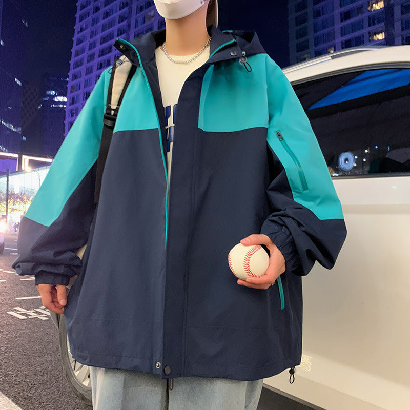 Unisex Patchwork Windbreaker Jacket