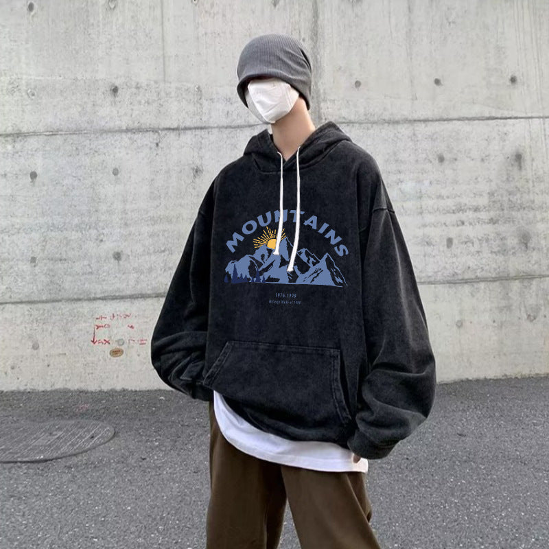 Oversized Print Hoodie