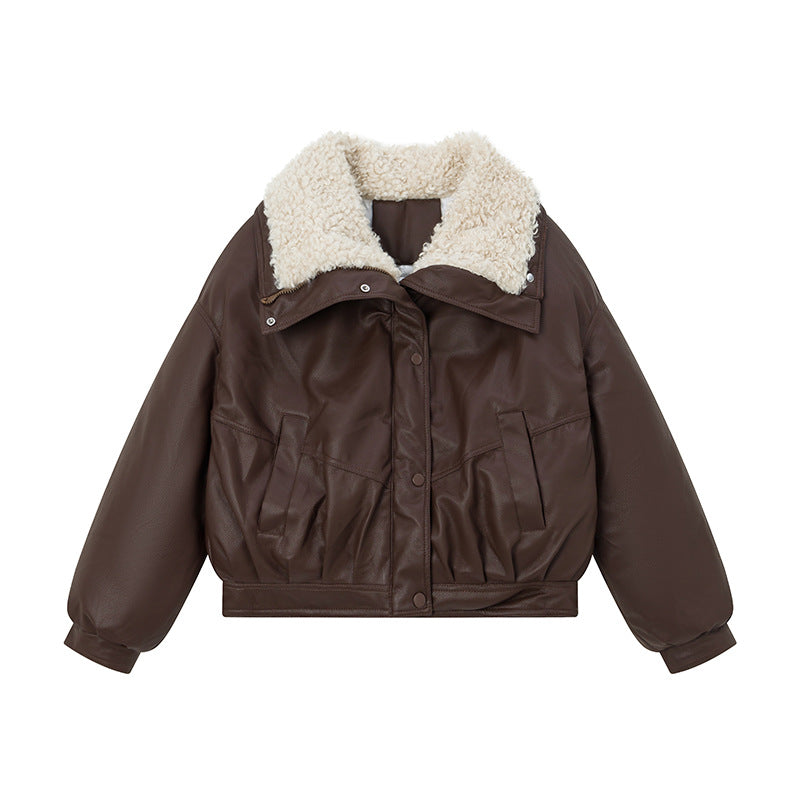 Fur Collar Cotton Padded Jacket