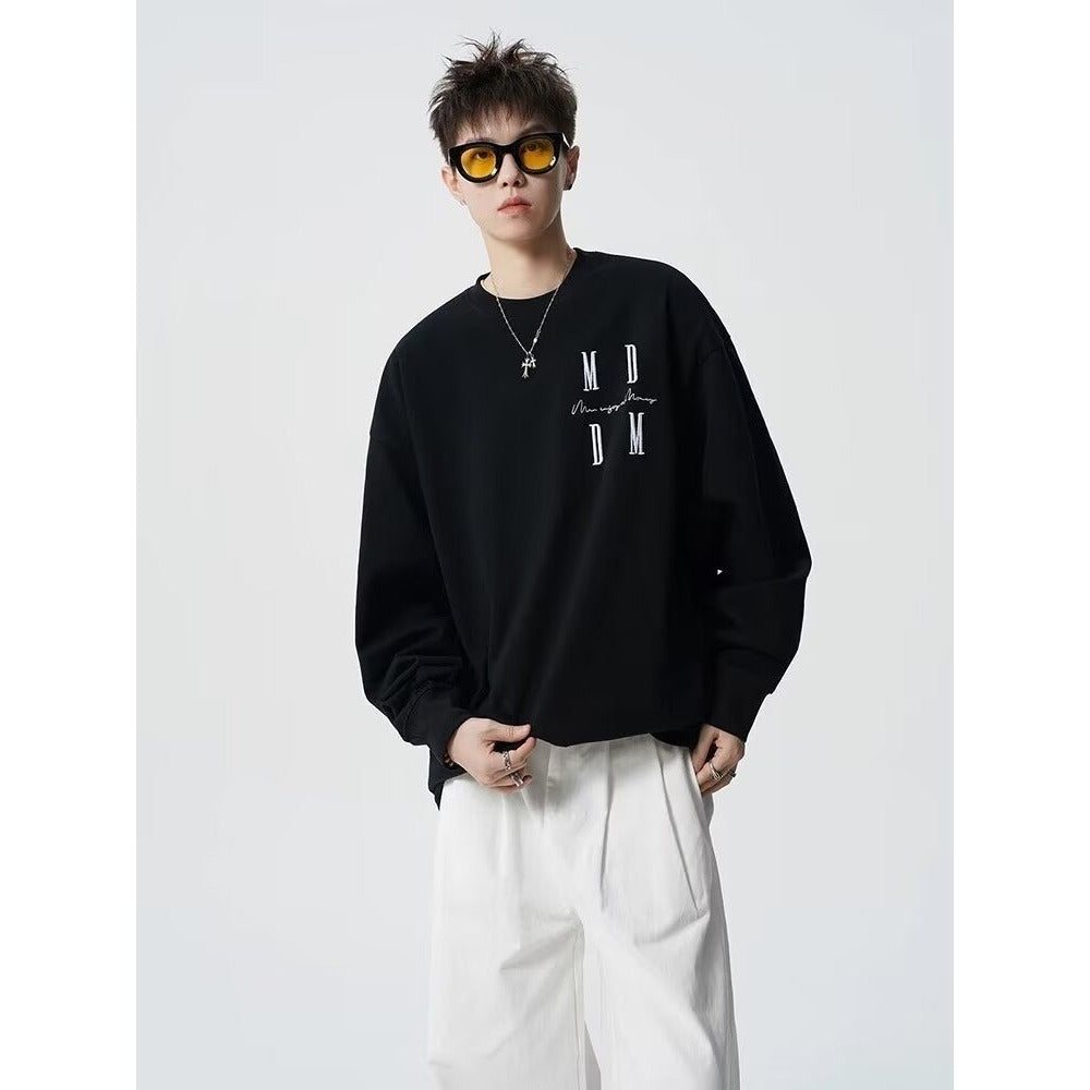 Embroidered Crewneck Sweatshirt