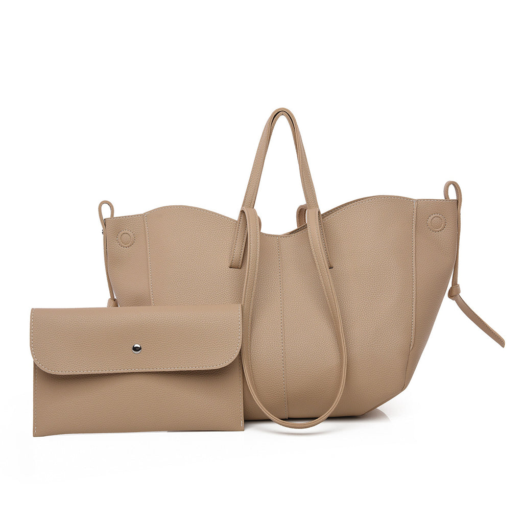 tote bag and matching clutch set
