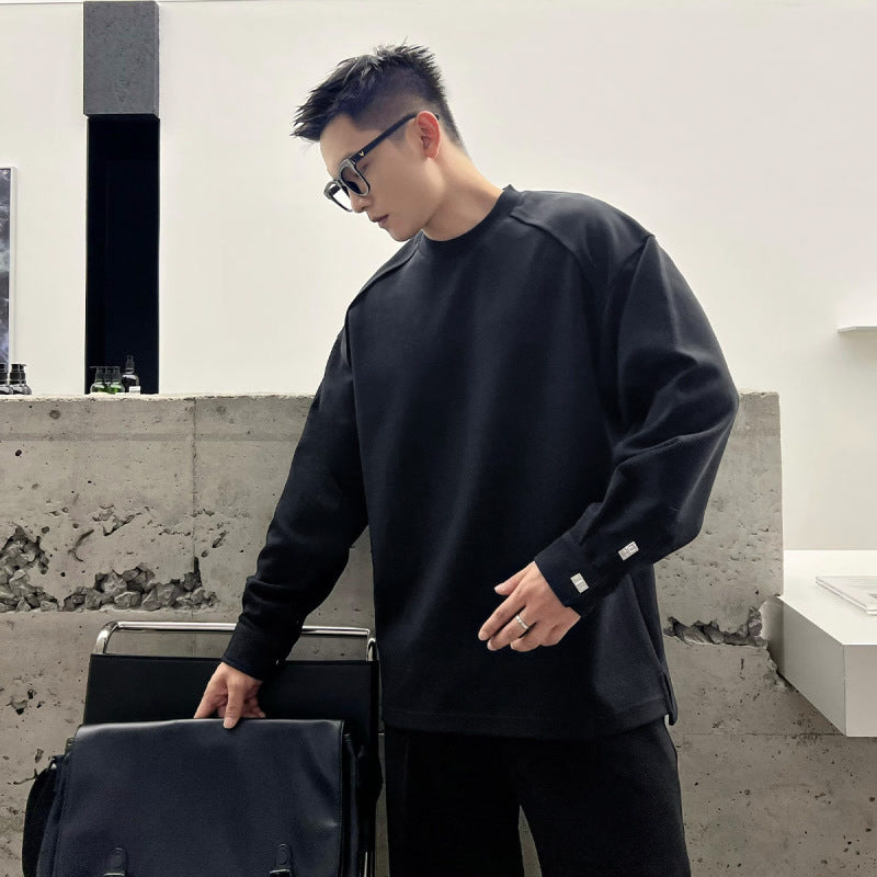 Buckle-Detail Raglan Shirt