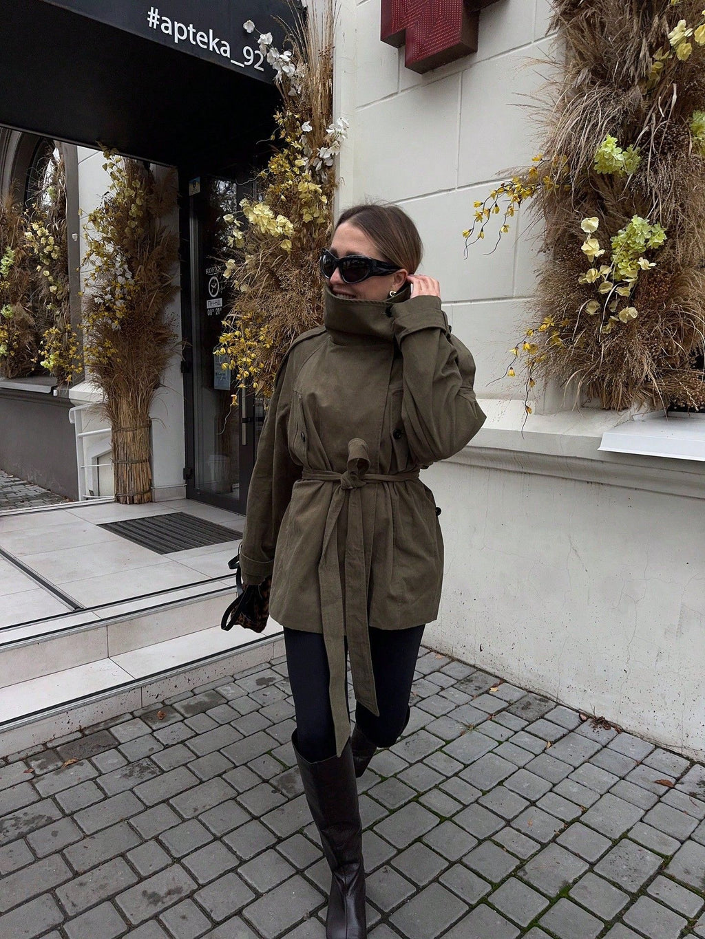 Women's Belted Trench Coat