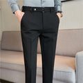 Tailored Slim-Fit Belted Dress Pants