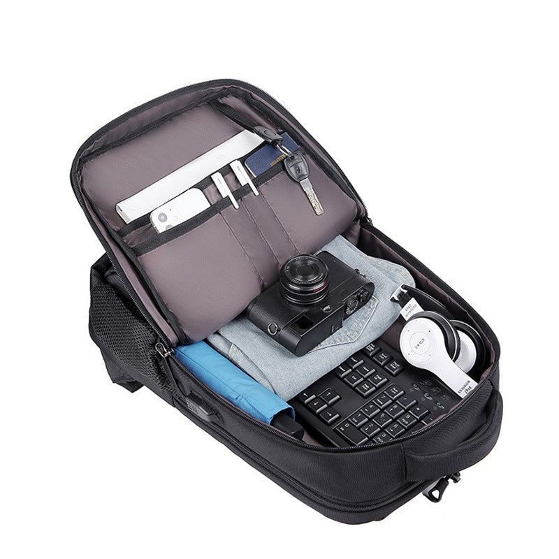 Men's business commuter backpack high-end fashion travel women's backpack waterproof computer bag shoulder casual school bag