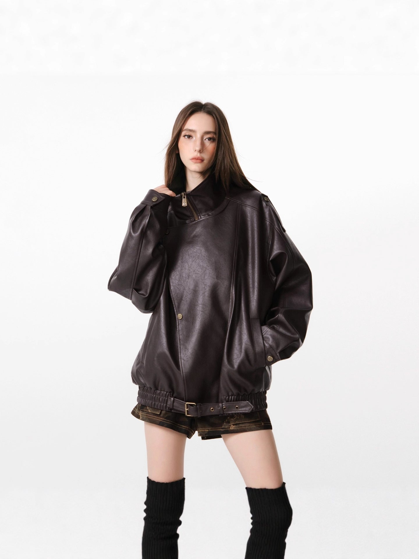Oversized Biker Jacket