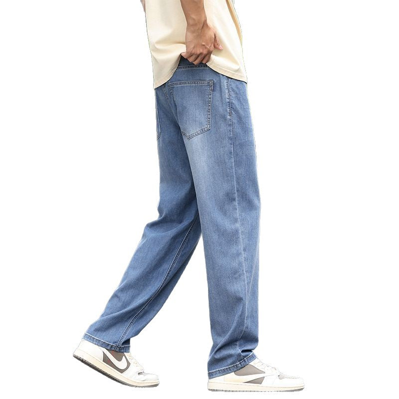 Lightweight Straight-Leg Denim