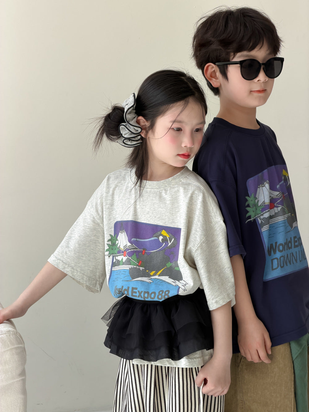 Kids' Cartoon Letter T-Shirt