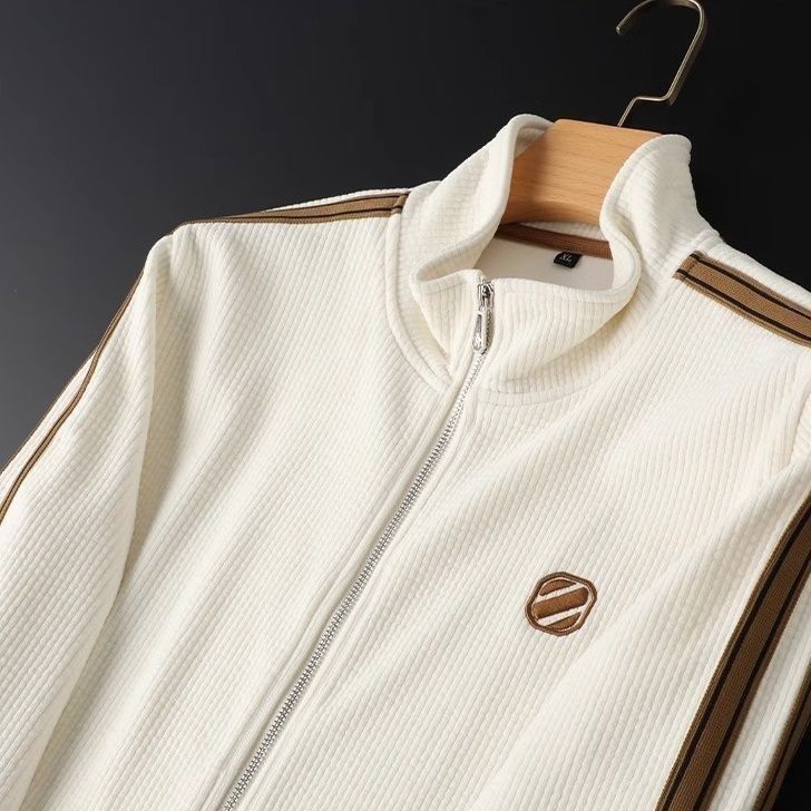 Textured Stripe Two-Piece Suit