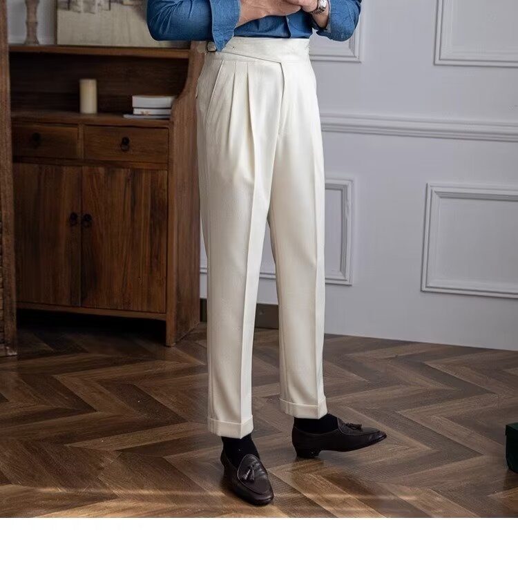High-Waisted Business Trousers