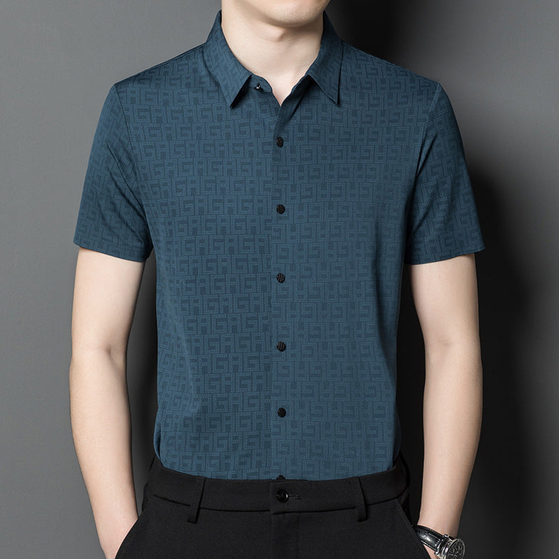 Men's Short-Sleeved Casual Shirt