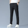 Thick trousers black with elastic waist