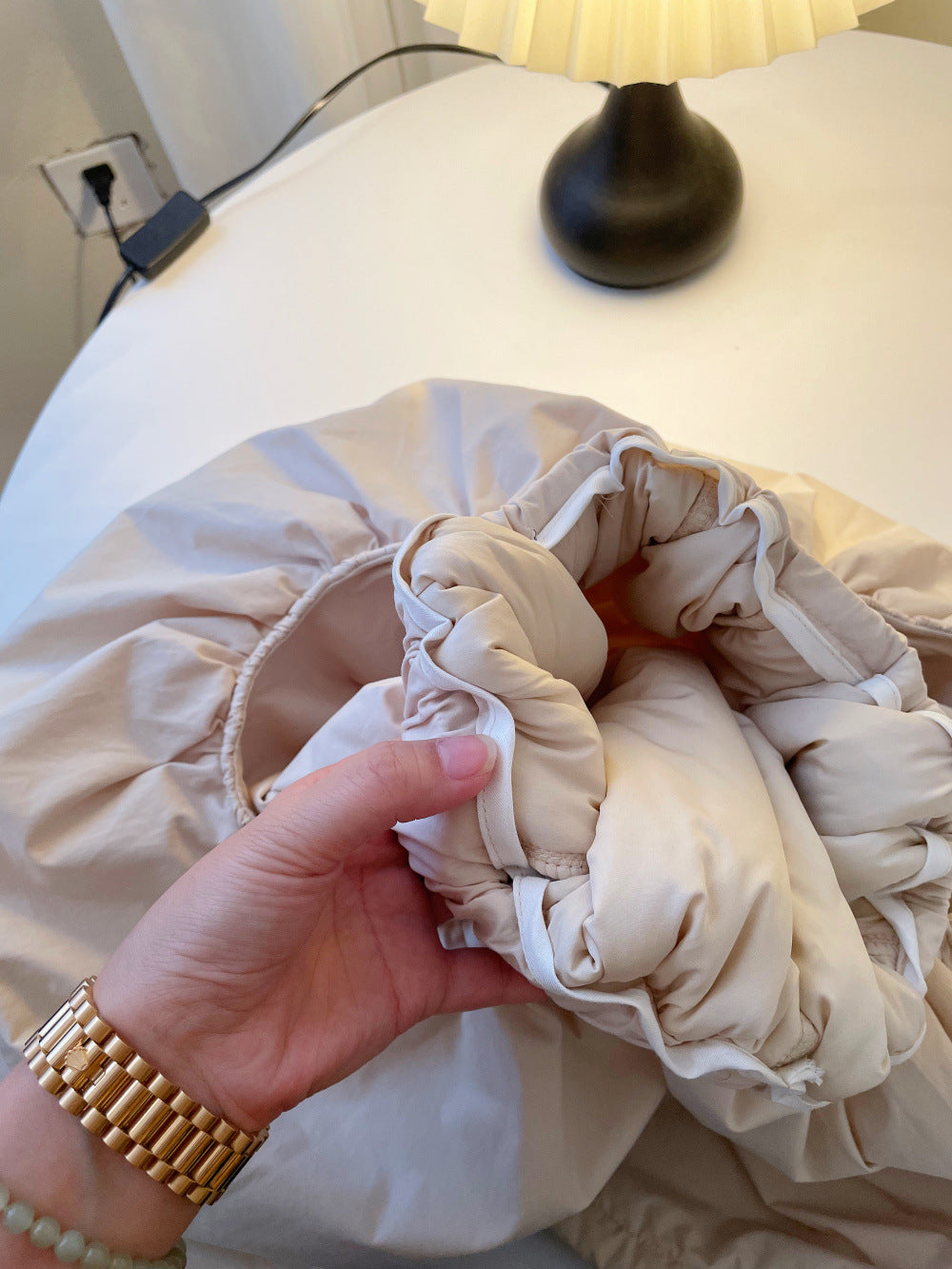Girls' Warm Pocketed Cotton Skirt