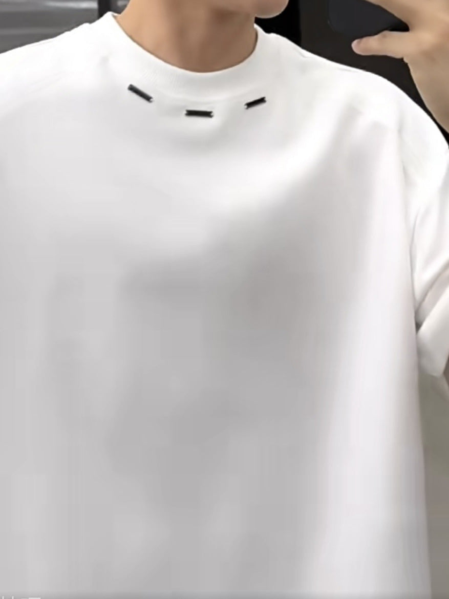 Minimalist Embroidered Neck Tee