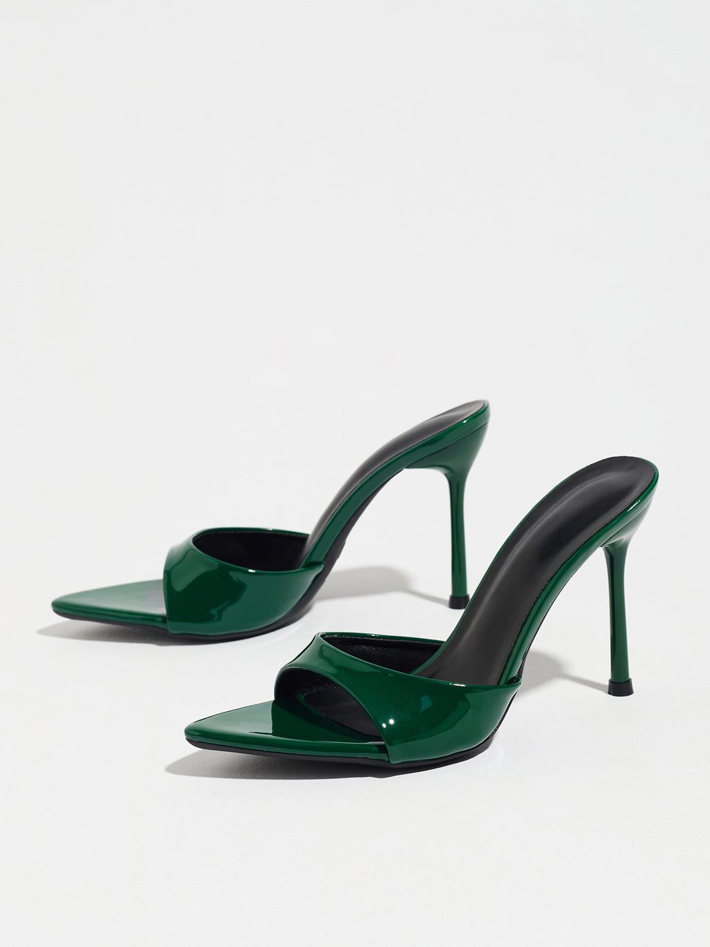 Pointed-Toe Stiletto Mule Sandals