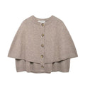 Women's Cropped Knit Shawl Cardigan