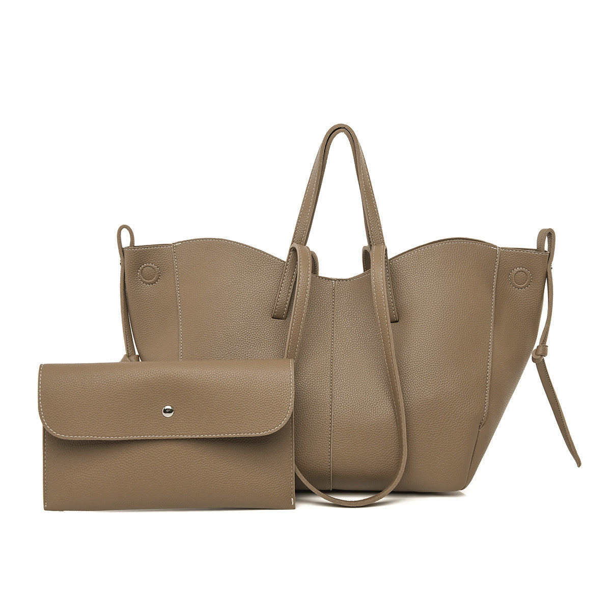 tote bag and matching clutch set