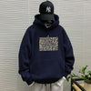 Navy blue hooded sweatshirt regular -2208 [GL]