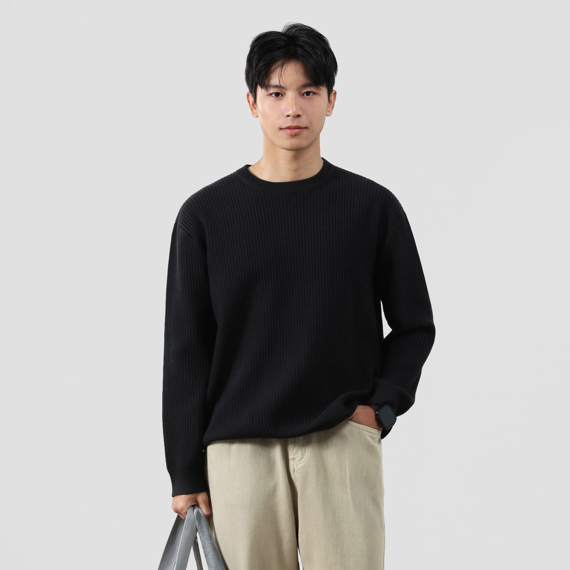 Classic Crewneck Knit Sweater