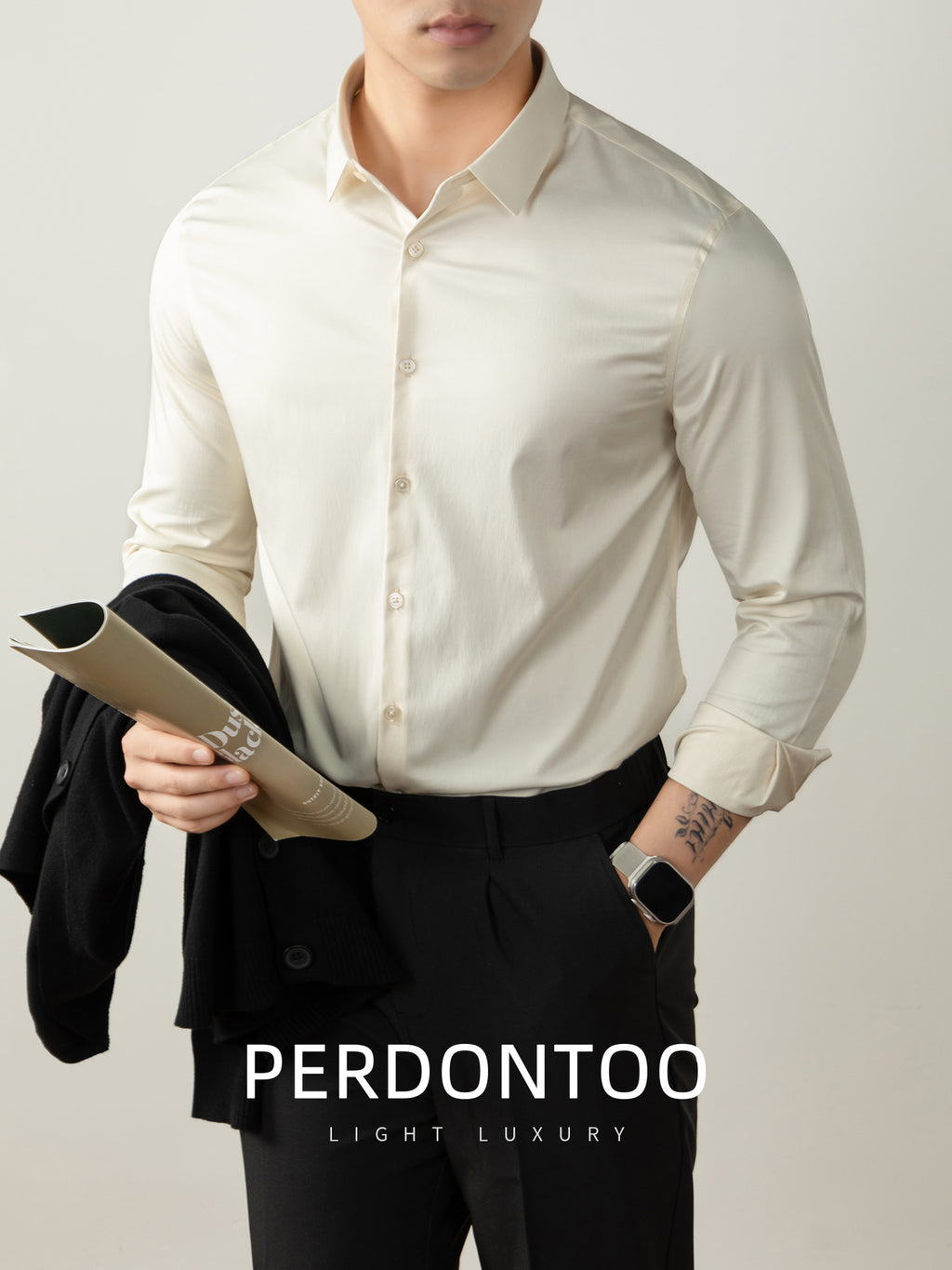 Luxury Non Iron Silk Finish Shirt
