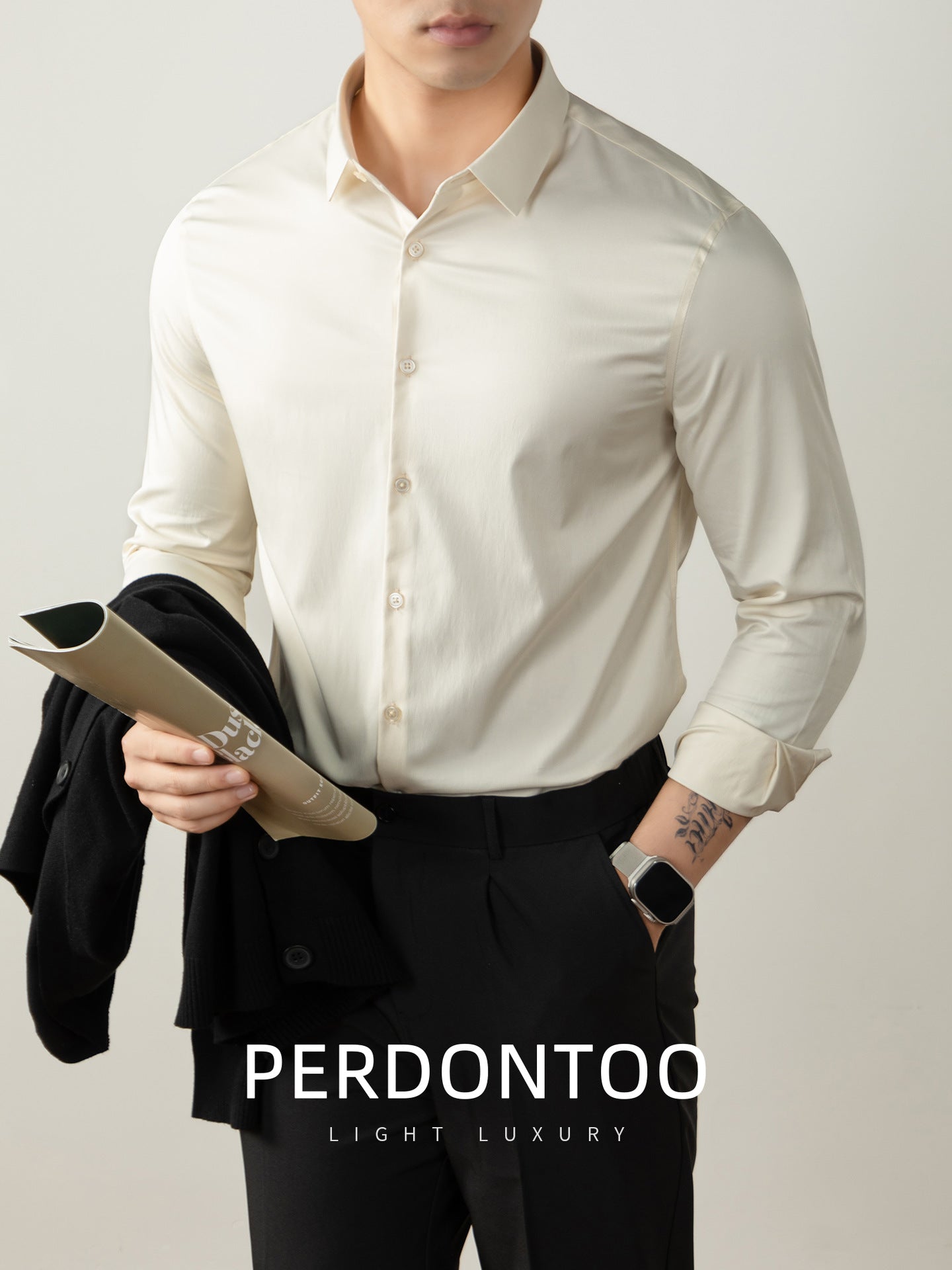 Luxury Non Iron Silk Finish Shirt
