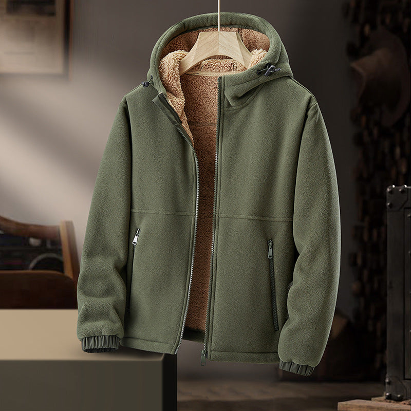 Men's Fleece-Lined Hoodie Jacket