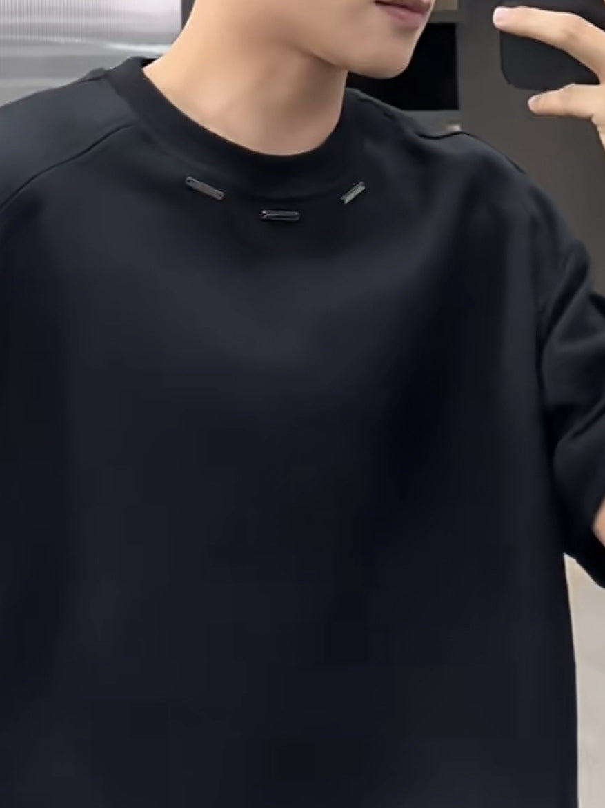 Minimalist Embroidered Neck Tee