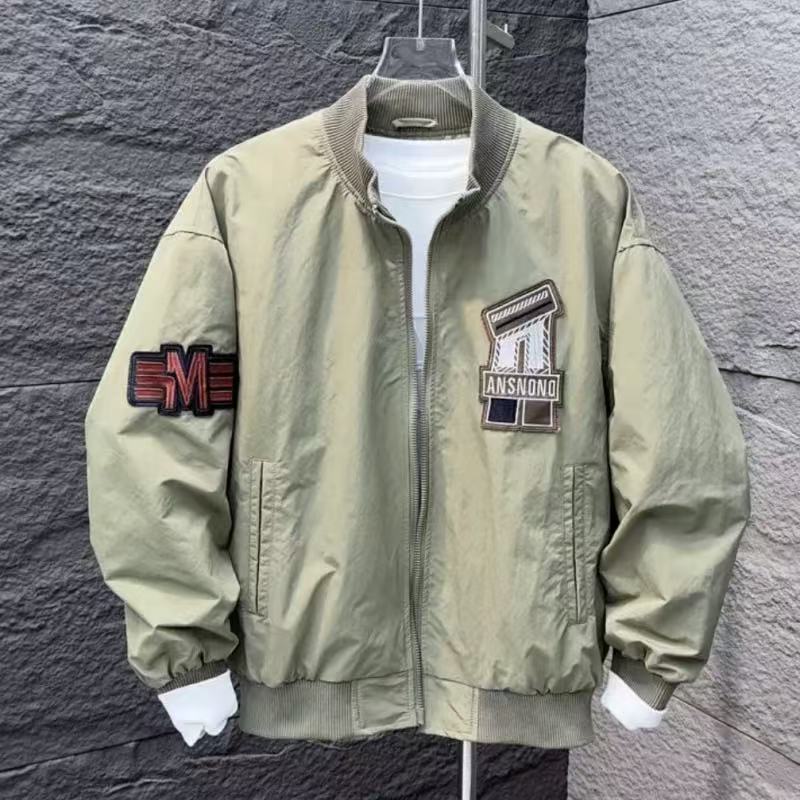 Patchwork Embroidered Bomber Jacket