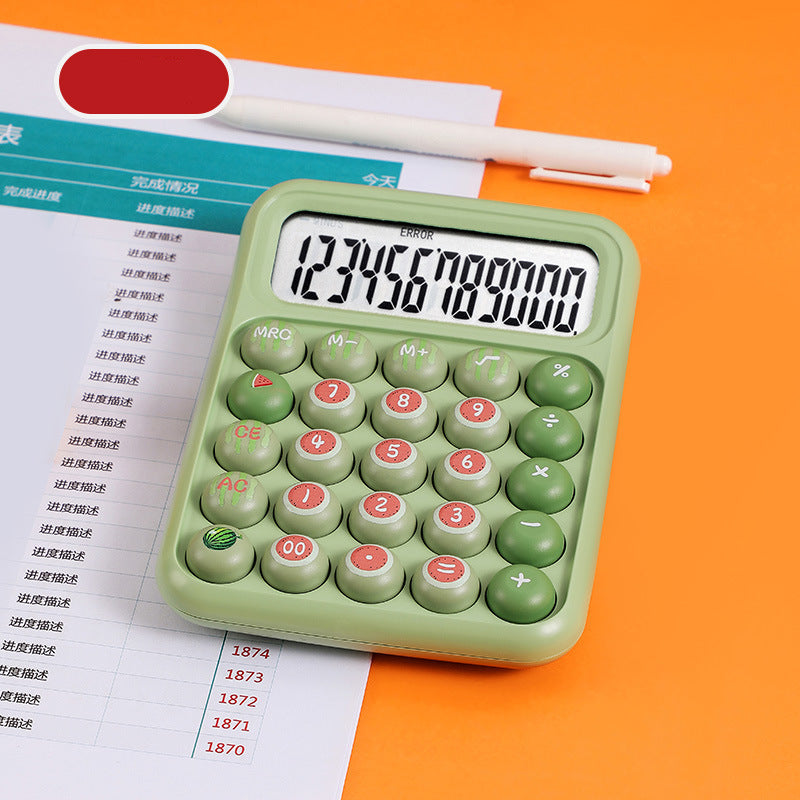 Playful Mechanical Button Calculator
