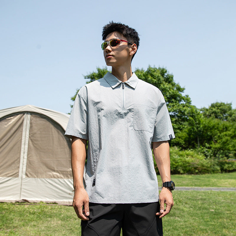Urban Tech Quarter Zip Polo