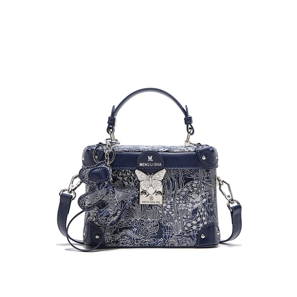 Printed Box Shoulder Bag