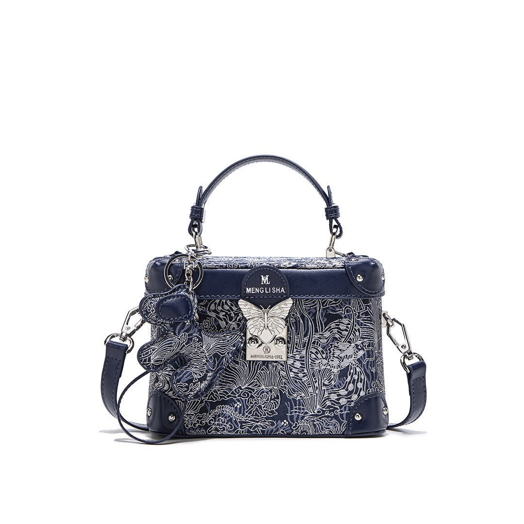 Printed Box Shoulder Bag