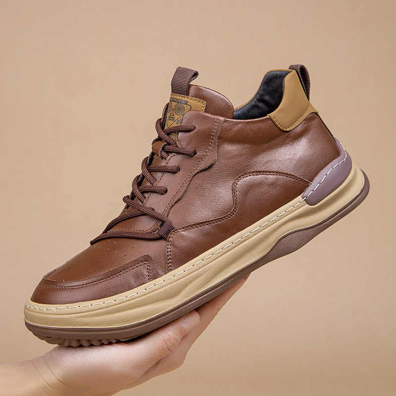 Men’s Premium High-Top Leather Sneakers