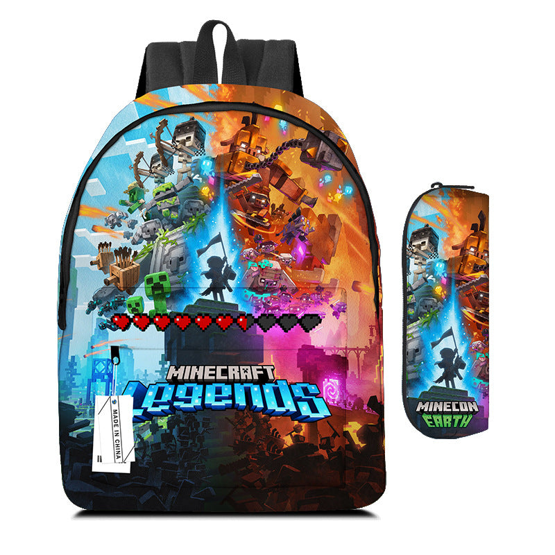 Pixel Game Backpack Set