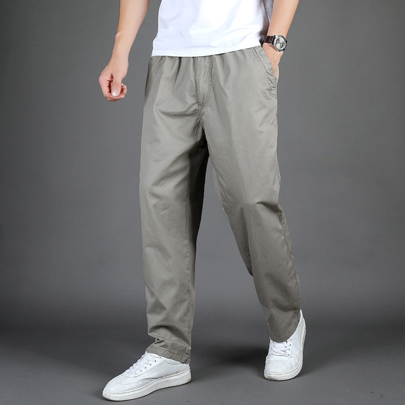 Men's Straight-Leg Casual Trousers