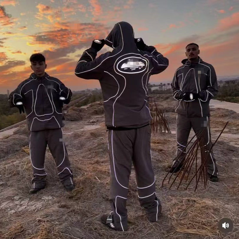 Tech-Reflective Windbreaker Set