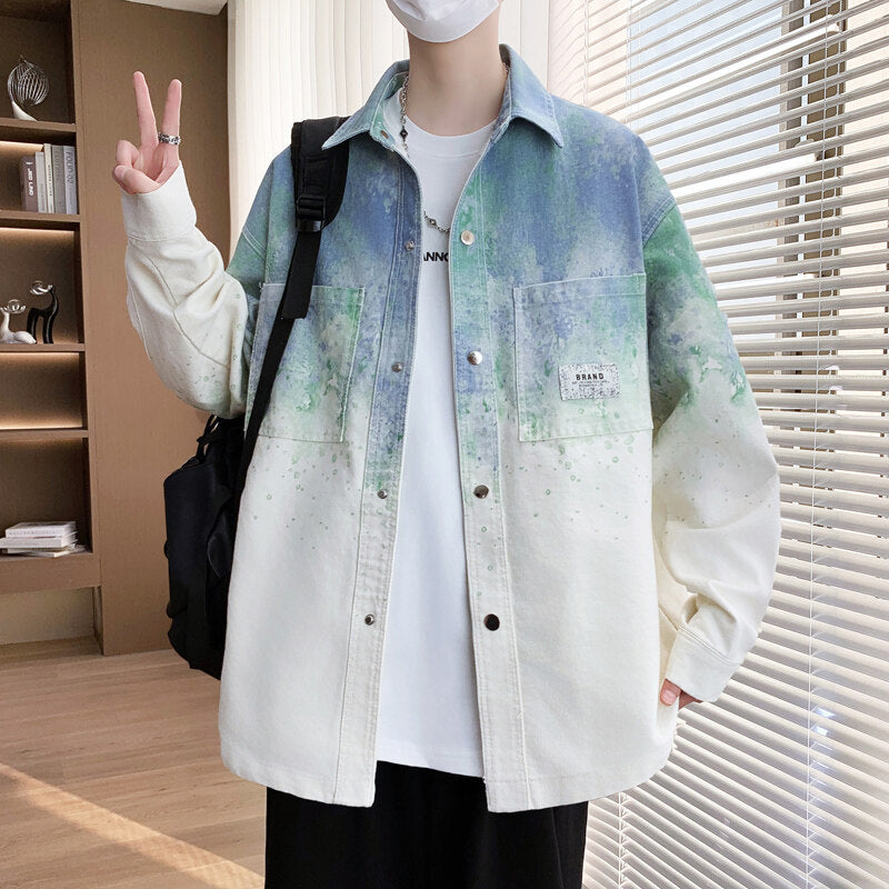 Casual Gradient Overshirt