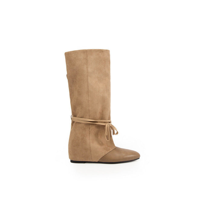 Pointed-Toe Strap Boots