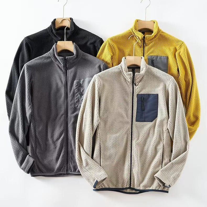 Comfort Zipper Fleece Cardigan