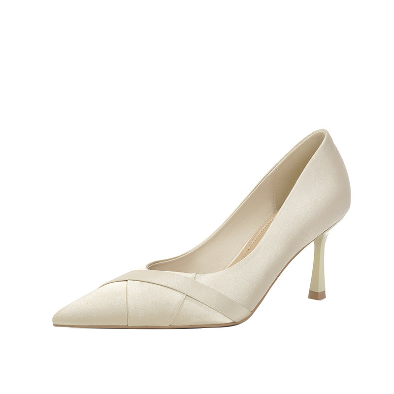 Satin Wedding Pumps